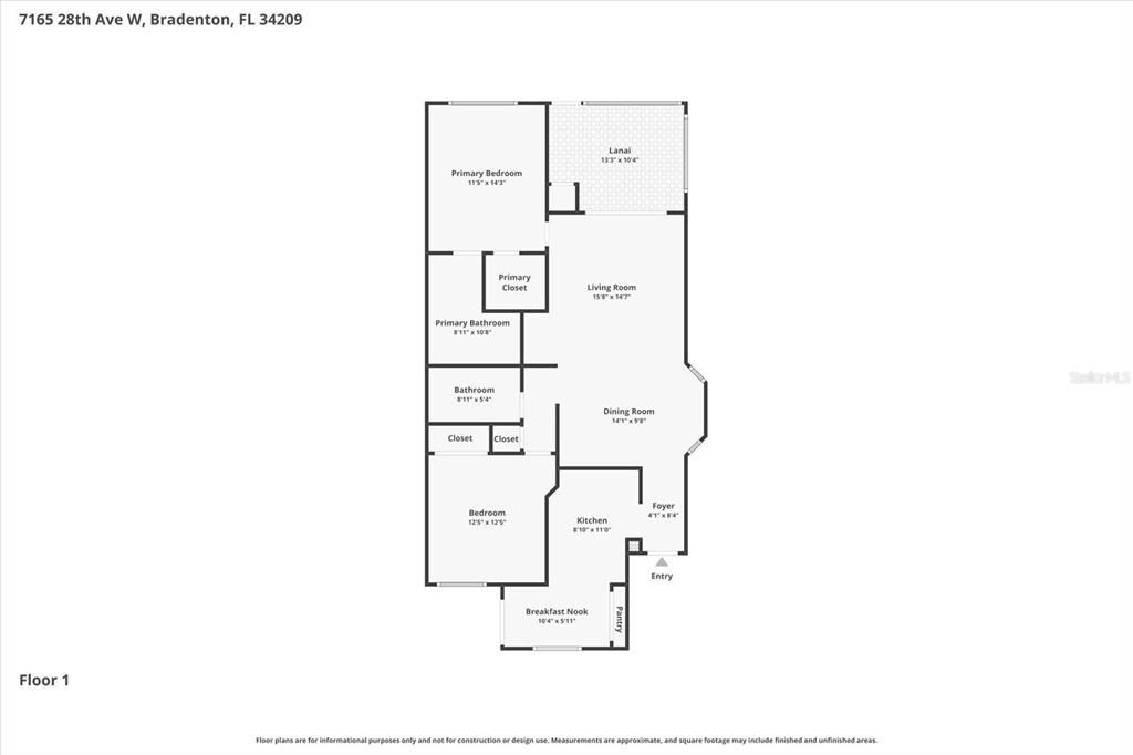 На продажу: $200,000 (2 спален, 2 ванн, 1240 Квадратных фут)