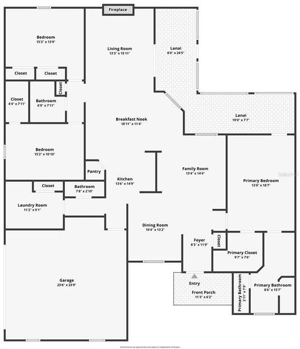 На продажу: $450,000 (3 спален, 2 ванн, 2151 Квадратных фут)