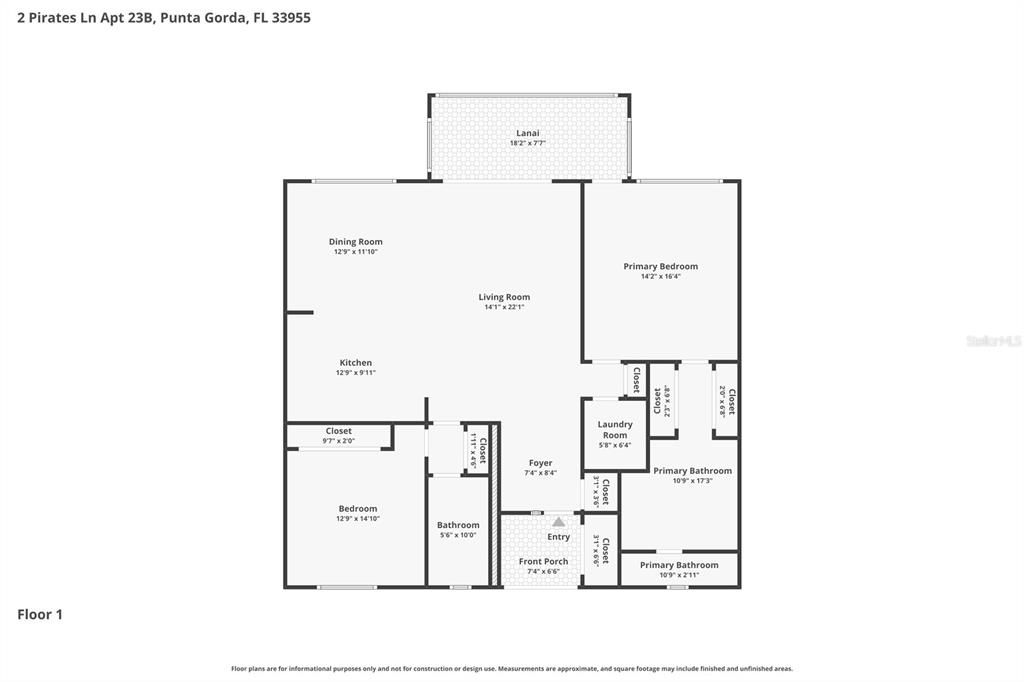 For Sale: $235,000 (2 beds, 2 baths, 1516 Square Feet)
