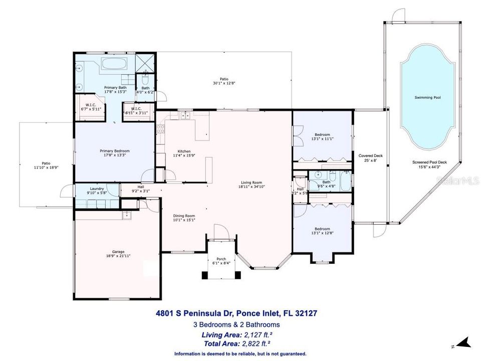 На продажу: $759,900 (3 спален, 2 ванн, 2127 Квадратных фут)