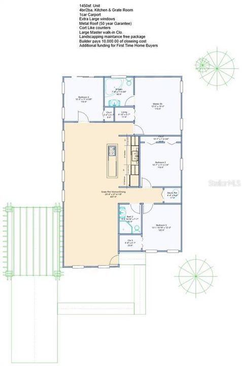Activo con contrato: $245,500 (3 camas, 2 baños, 1450 Pies cuadrados)