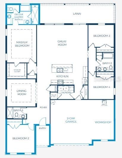На продажу: $339,900 (4 спален, 3 ванн, 2286 Квадратных фут)