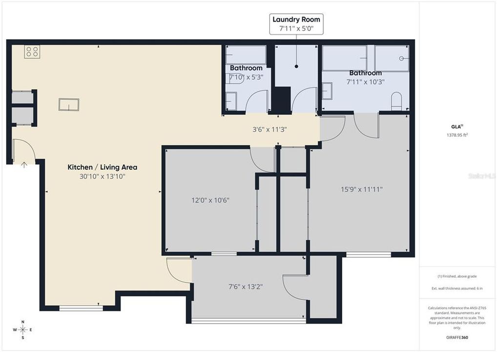 For Sale: $165,000 (2 beds, 2 baths, 1270 Square Feet)