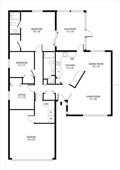 На продажу: $248,500 (3 спален, 2 ванн, 1524 Квадратных фут)