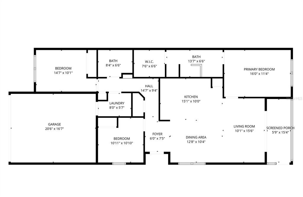 На продажу: $319,700 (3 спален, 2 ванн, 1397 Квадратных фут)
