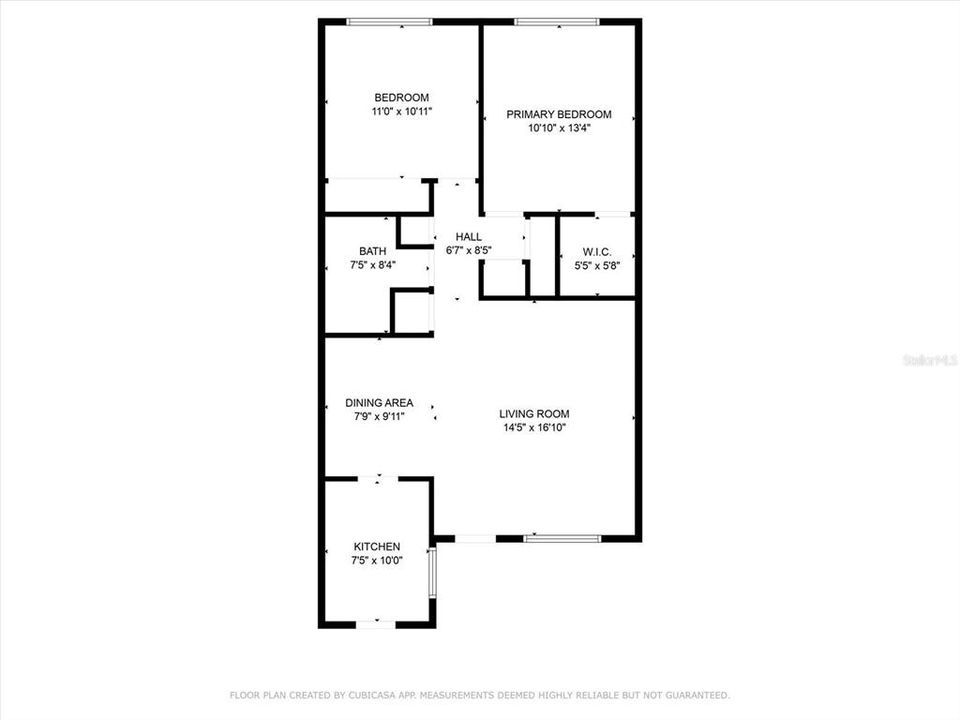 For Sale: $109,000 (2 beds, 1 baths, 870 Square Feet)