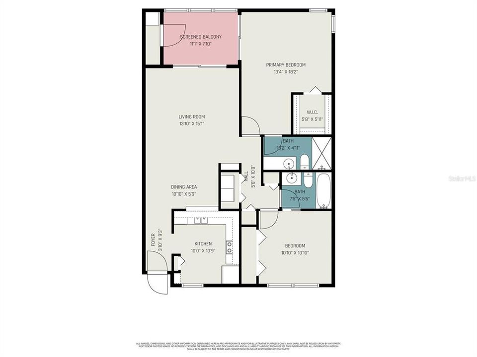 Activo con contrato: $118,000 (2 camas, 2 baños, 1110 Pies cuadrados)