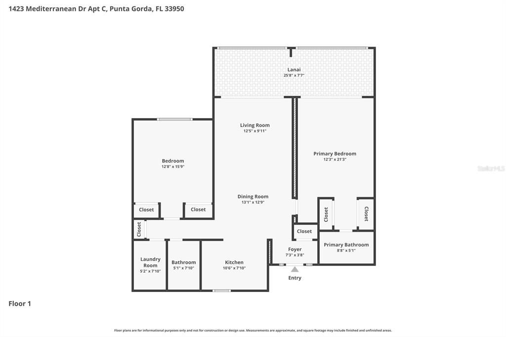 На продажу: $269,000 (2 спален, 2 ванн, 1089 Квадратных фут)