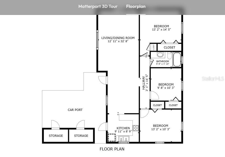 合同活跃: $265,000 (3 贝兹, 1 浴室, 1163 平方英尺)