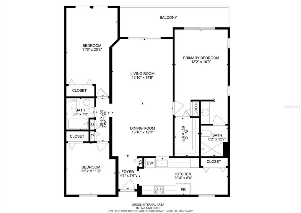 На продажу: $489,900 (3 спален, 2 ванн, 1420 Квадратных фут)
