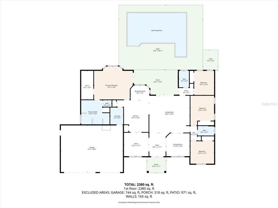 For Sale: $500,000 (4 beds, 3 baths, 2536 Square Feet)