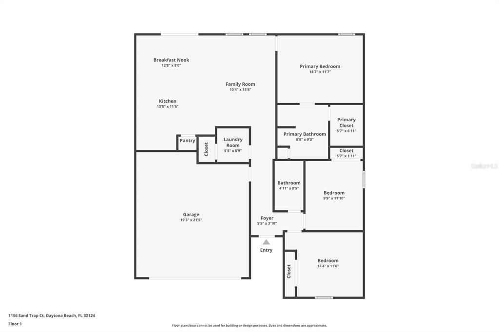 На продажу: $347,000 (3 спален, 2 ванн, 1310 Квадратных фут)