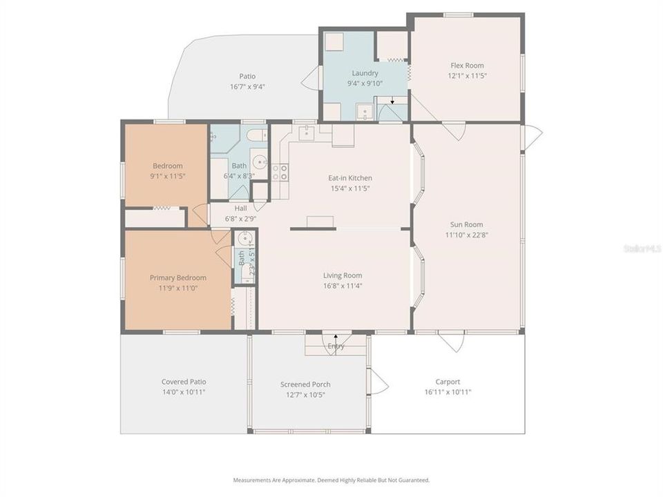 For Sale: $155,000 (2 beds, 1 baths, 1100 Square Feet)