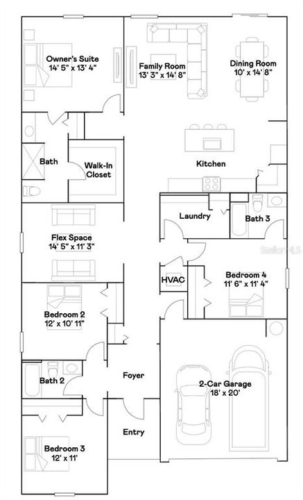 Active With Contract: $331,990 (5 beds, 3 baths, 2449 Square Feet)