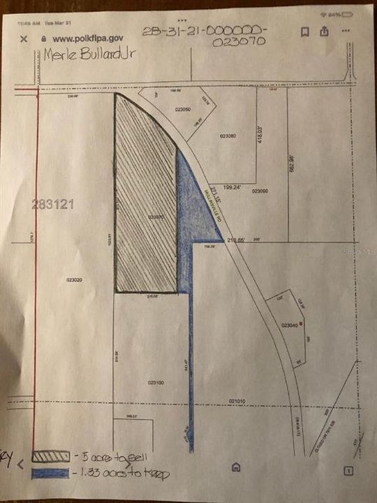 En Venta: $115,000 (5.00 acres)