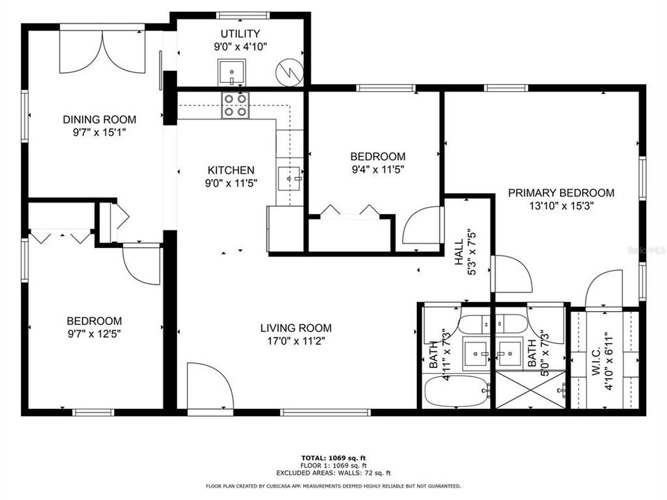 For Sale: $237,900 (3 beds, 2 baths, 1137 Square Feet)