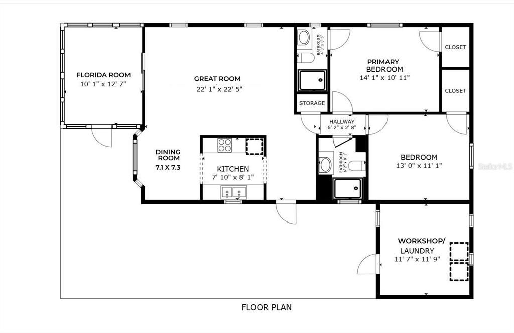 Activo con contrato: $115,000 (2 camas, 2 baños, 1056 Pies cuadrados)