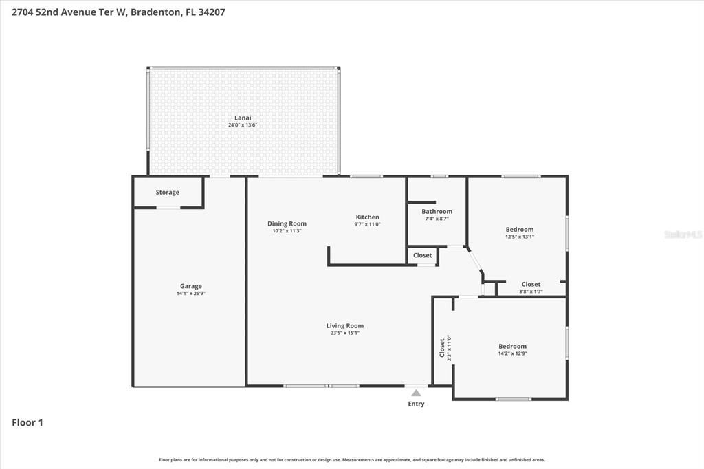Activo con contrato: $225,000 (2 camas, 1 baños, 1070 Pies cuadrados)