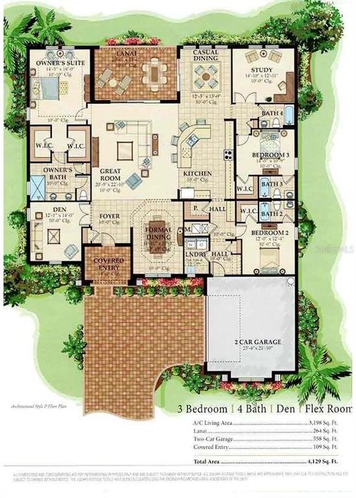 На продажу: $1,295,000 (3 спален, 4 ванн, 3198 Квадратных фут)