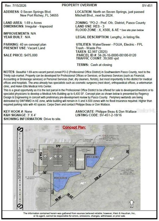На продажу: $475,000 (1.69 acres)