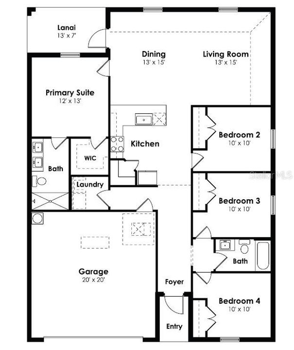 Под контрактом: $266,990 (4 спален, 2 ванн, 1593 Квадратных фут)