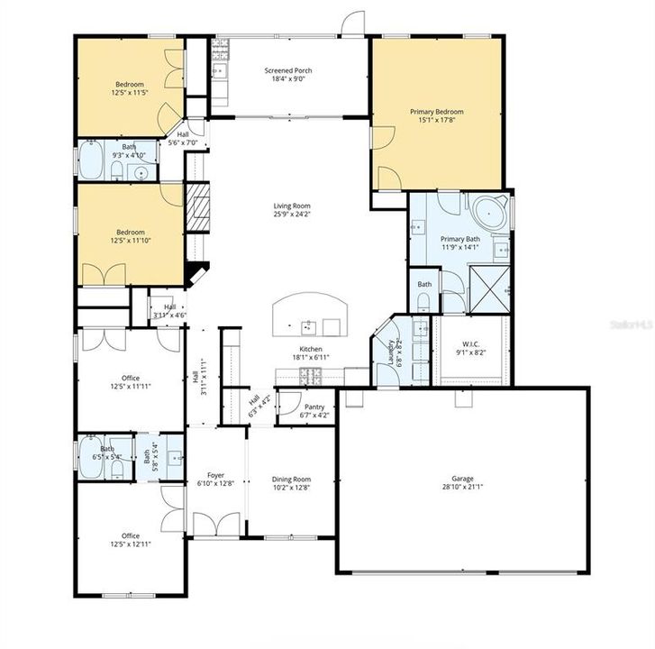 For Sale: $650,000 (4 beds, 3 baths, 2517 Square Feet)