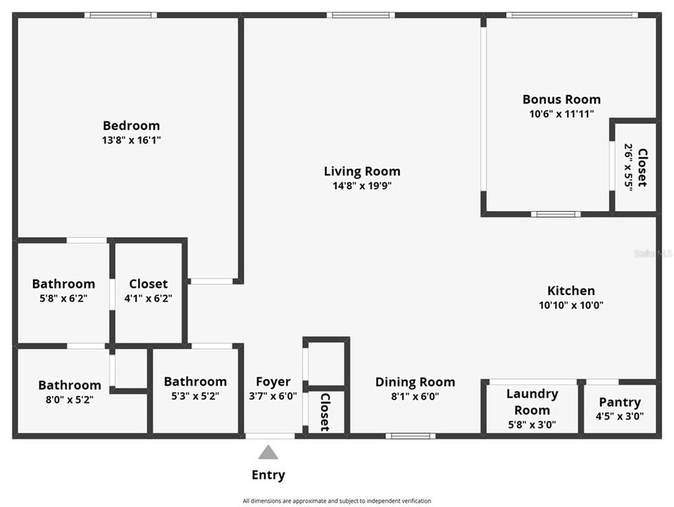 For Rent: $2,675 (1 beds, 1 baths, 805 Square Feet)