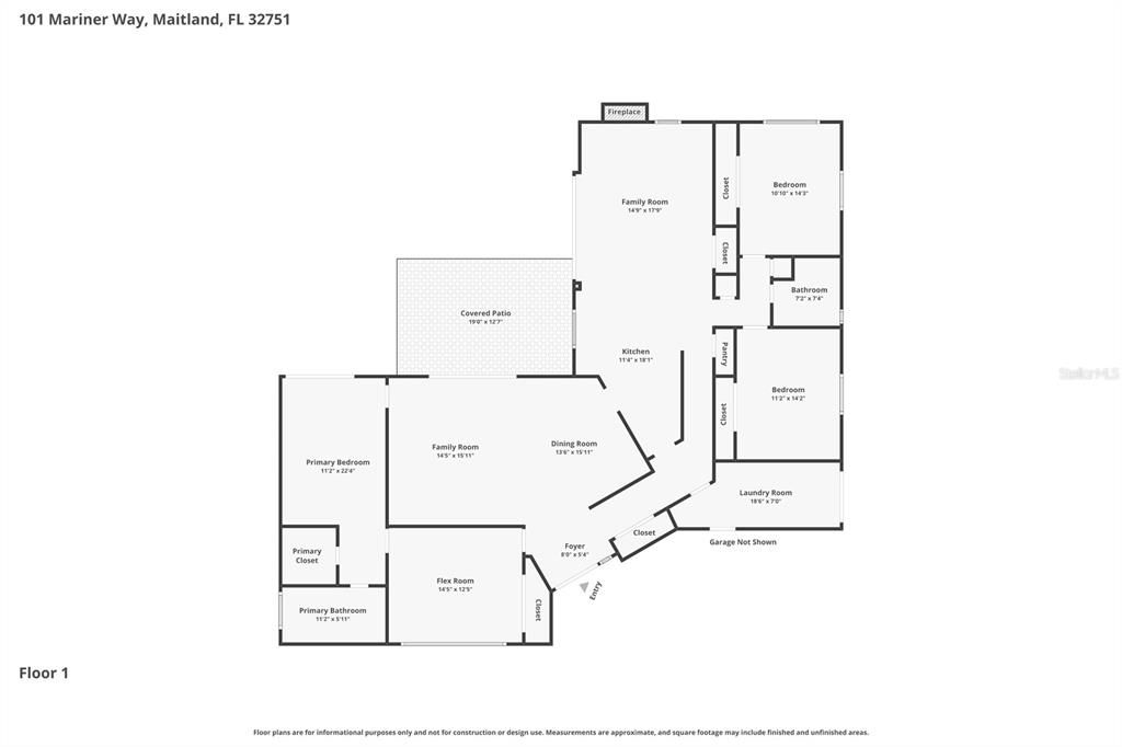 Activo con contrato: $769,000 (4 camas, 2 baños, 2413 Pies cuadrados)