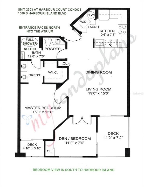 В аренду: $2,800 (2 спален, 1 ванн, 859 Квадратных фут)