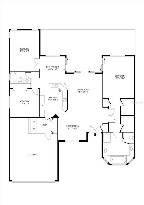 На продажу: $339,500 (2 спален, 2 ванн, 2057 Квадратных фут)