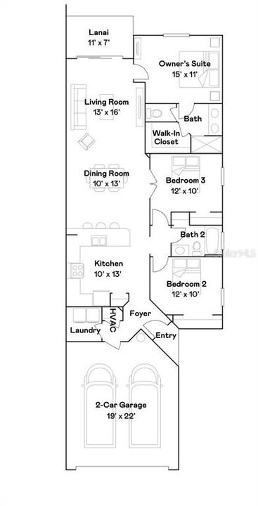 合同活跃: $295,000 (3 贝兹, 2 浴室, 1423 平方英尺)