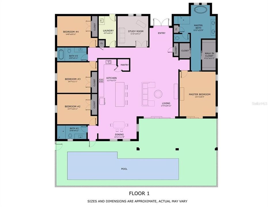 Activo con contrato: $599,900 (4 camas, 3 baños, 2462 Pies cuadrados)
