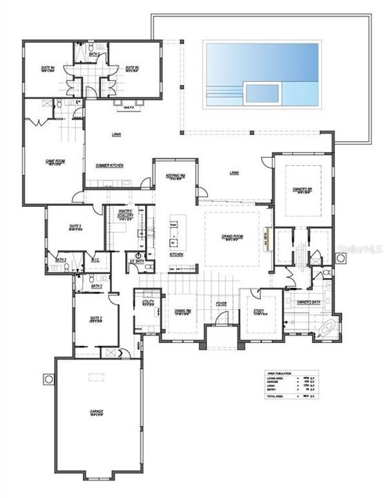 En Venta: $2,600,000 (5 camas, 4 baños, 4658 Pies cuadrados)