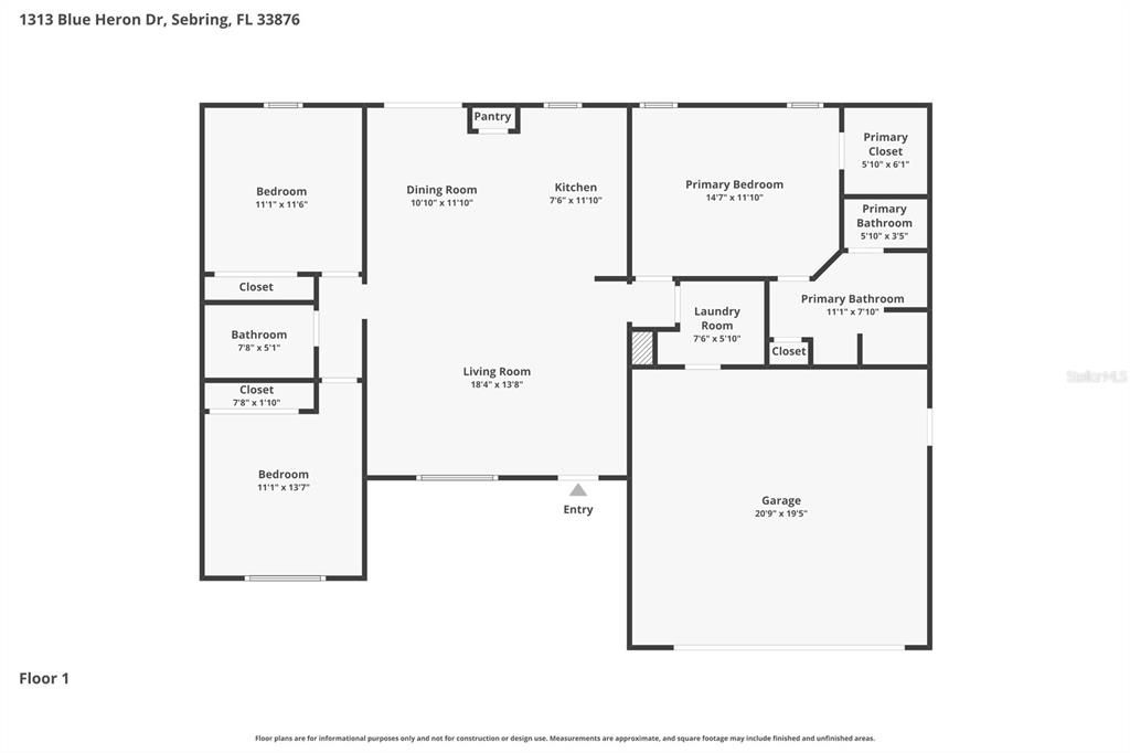 For Sale: $329,900 (3 beds, 2 baths, 1488 Square Feet)