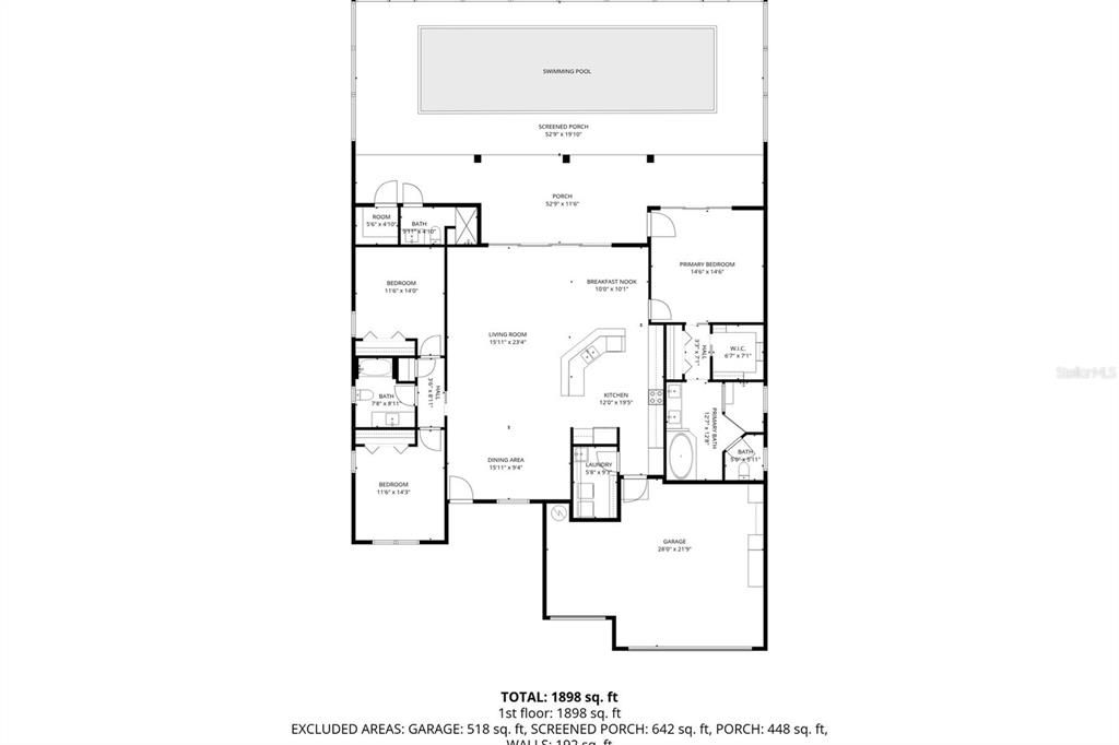 Activo con contrato: $549,000 (3 camas, 3 baños, 2016 Pies cuadrados)