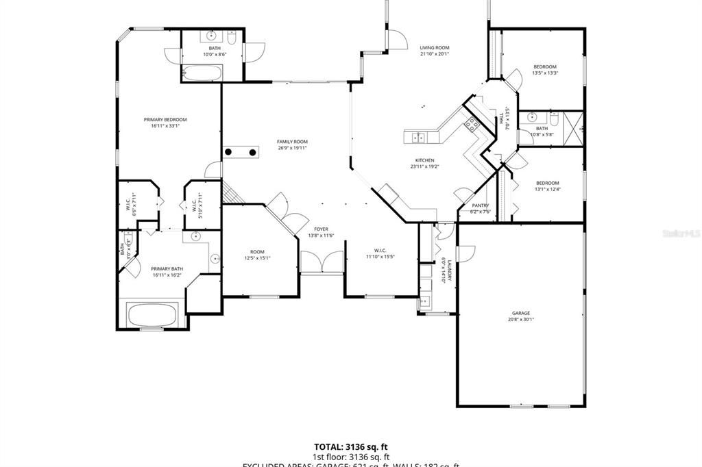 На продажу: $695,000 (3 спален, 3 ванн, 3356 Квадратных фут)