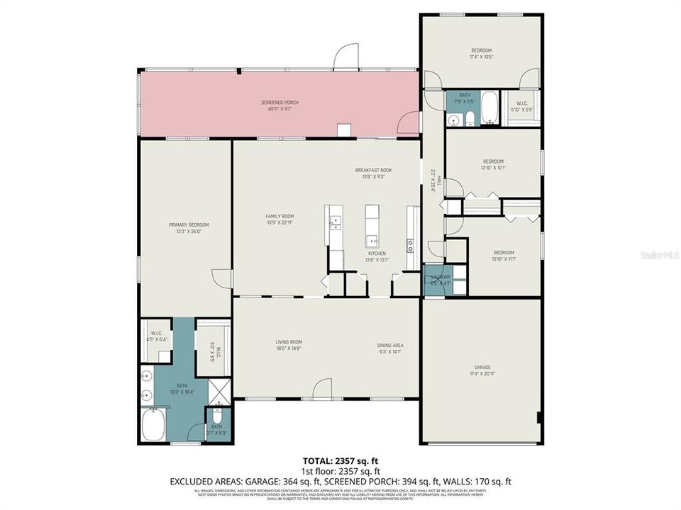 En Venta: $515,000 (4 camas, 2 baños, 2522 Pies cuadrados)