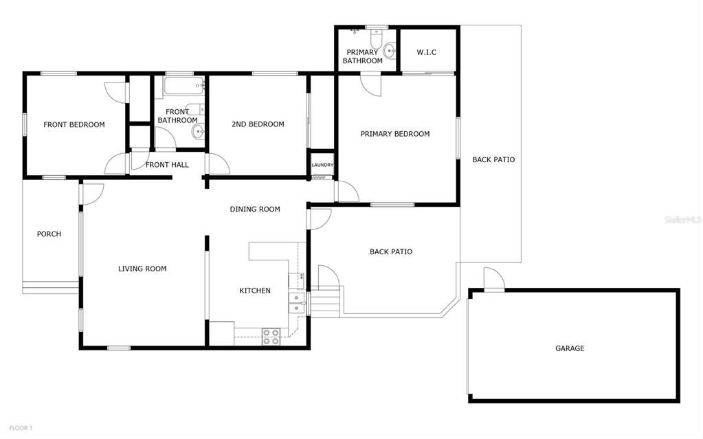 Active With Contract: $520,000 (3 beds, 2 baths, 1268 Square Feet)