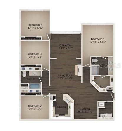 For Rent: $2,450 (4 beds, 2 baths, 1610 Square Feet)