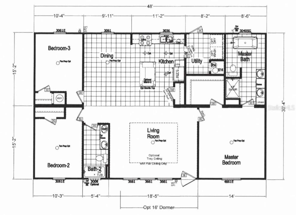 На продажу: $276,900 (3 спален, 2 ванн, 1488 Квадратных фут)