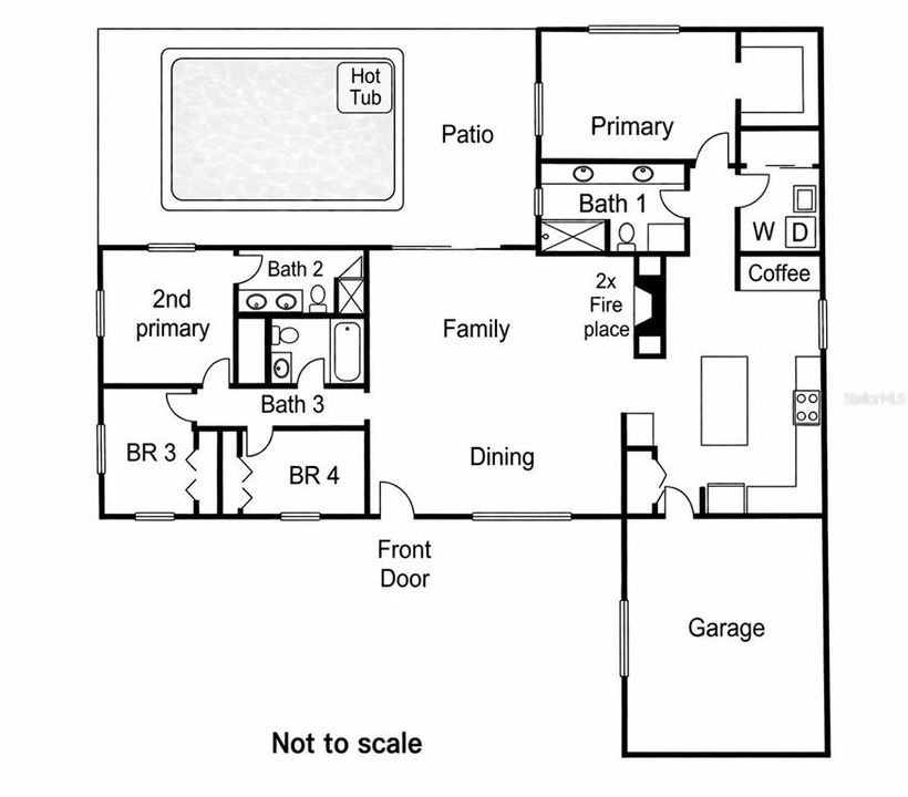 Activo con contrato: $999,000 (4 camas, 3 baños, 2300 Pies cuadrados)
