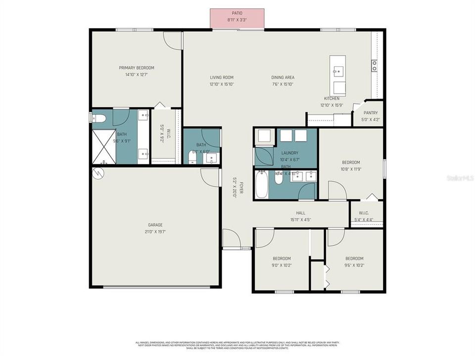 En Venta: $415,000 (3 camas, 2 baños, 1727 Pies cuadrados)