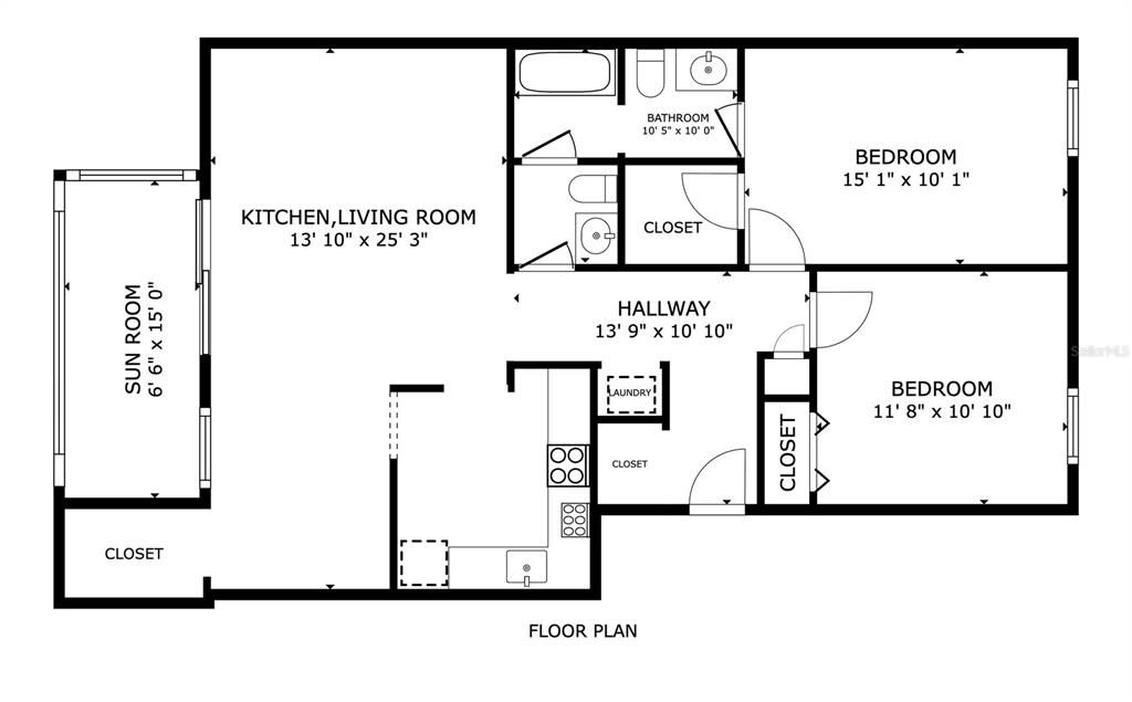 For Sale: $109,900 (2 beds, 1 baths, 1031 Square Feet)