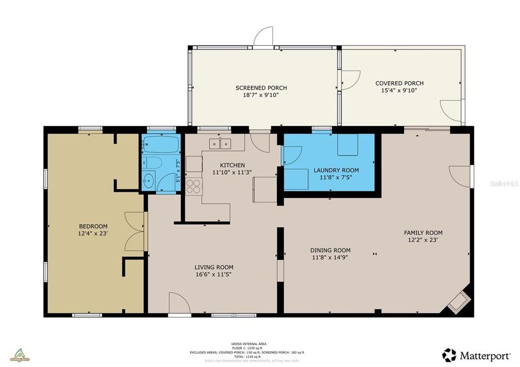 For Sale: $475,000 (2 beds, 1 baths, 1296 Square Feet)