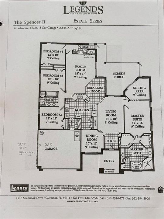Activo con contrato: $519,000 (4 camas, 3 baños, 2434 Pies cuadrados)