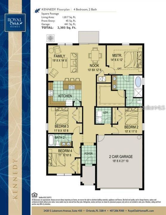 На продажу: $409,899 (4 спален, 2 ванн, 1840 Квадратных фут)