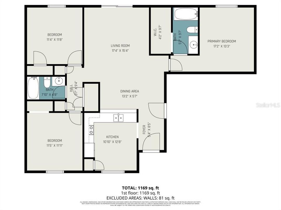 На продажу: $295,000 (3 спален, 2 ванн, 1268 Квадратных фут)