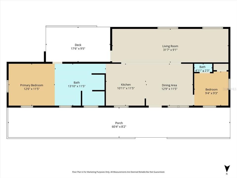 For Sale: $199,000 (2 beds, 2 baths, 720 Square Feet)