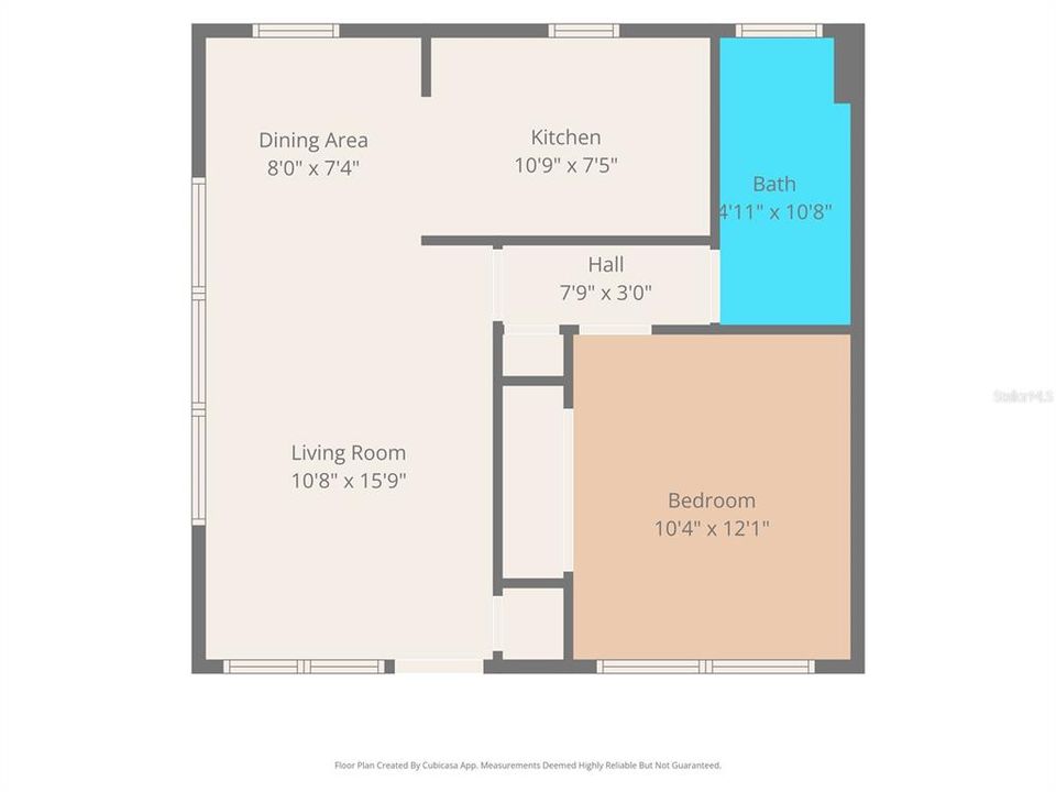 For Sale: $400,000 (1 beds, 1 baths, 625 Square Feet)