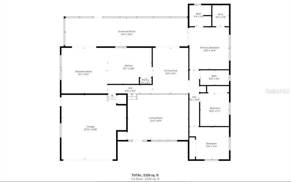 На продажу: $384,390 (4 спален, 2 ванн, 2030 Квадратных фут)